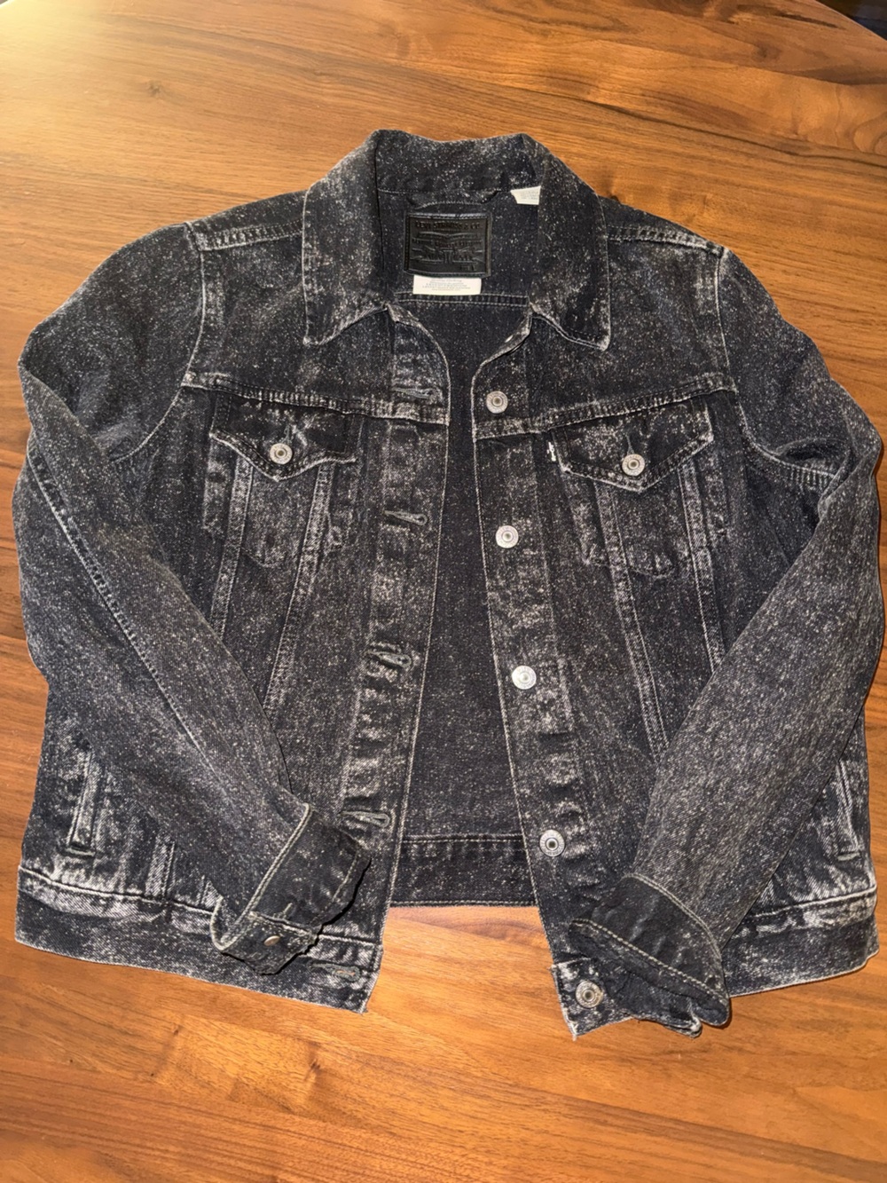 Levi's Black Speckled Denim Jacket